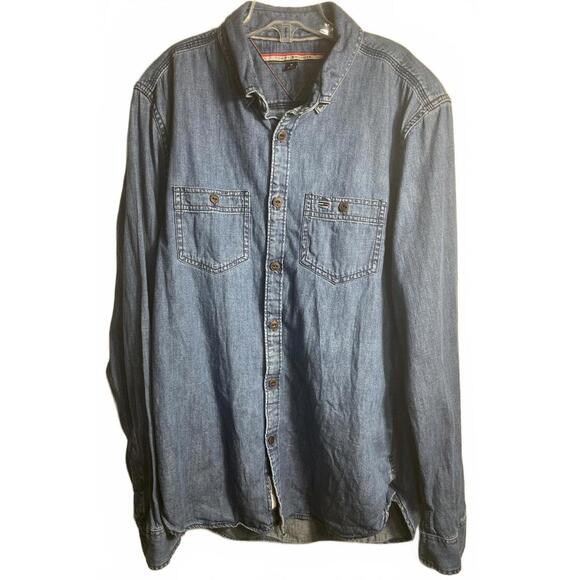 Tommy Hilfiger Tops - Tommy Hilfiger Denim Shirt Men's Medium Women's Large Button